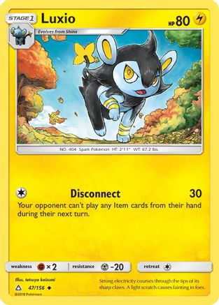 Luxio  - Reverse Holofoil SM  Ultra Prism - Uncommon SM - Ultra Prism Pokemon Single  Squirtle Squad Card Shop.