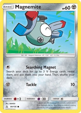 Magnemite (80)  - Reverse Holofoil SM  Ultra Prism - Common SM - Ultra Prism Pokemon Single  Squirtle Squad Card Shop.