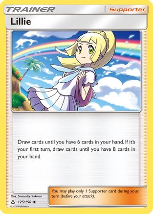 Lillie 125  - Reverse Holofoil SM  Ultra Prism - Uncommon SM - Ultra Prism Pokemon Single  Squirtle Squad Card Shop.