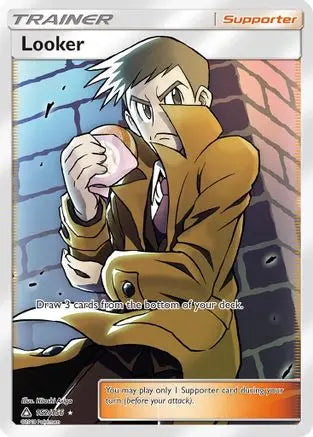 Looker (Full Art)  - Holofoil SM  Ultra Prism - Ultra Rare SM - Ultra Prism Pokemon Single  Squirtle Squad Card Shop.