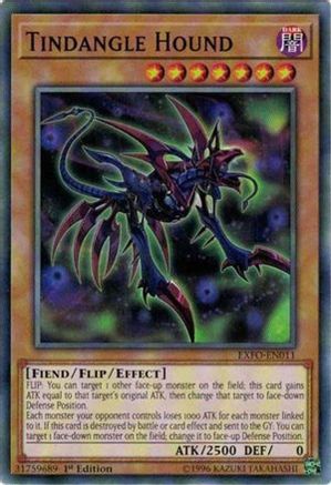 Tindangle Hound (EXFO-EN011) - Extreme Force Unlimited Extreme Force Yugioh Single  Squirtle Squad Card Shop.