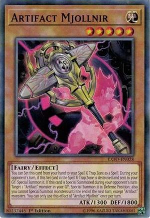 Artifact Mjollnir (EXFO-EN028) - Extreme Force Unlimited Extreme Force Yugioh Single  Squirtle Squad Card Shop.