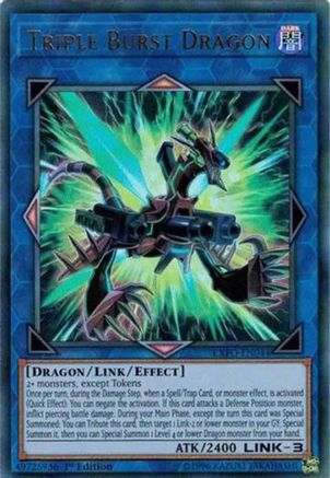 Triple Burst Dragon (EXFO-EN044) - Extreme Force 1st Edition Extreme Force Yugioh Single  Squirtle Squad Card Shop.