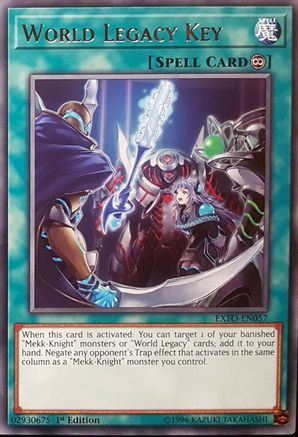 World Legacy Key (EXFO-EN057) - Extreme Force 1st Edition Extreme Force Yugioh Single  Squirtle Squad Card Shop.