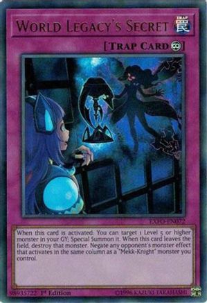 World Legacy's Secret (EXFO-EN072) - Extreme Force Unlimited Extreme Force Yugioh Single  Squirtle Squad Card Shop.