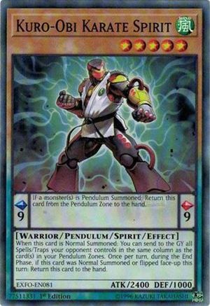 Kuro-Obi Karate Spirit (EXFO-EN081) - Extreme Force Unlimited Extreme Force Yugioh Single  Squirtle Squad Card Shop.