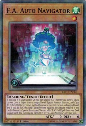 F.A. Auto Navigator (EXFO-EN086) - Extreme Force 1st Edition Extreme Force Yugioh Single  Squirtle Squad Card Shop.