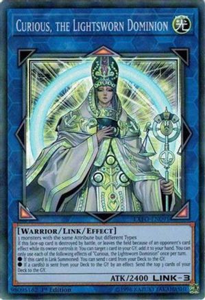 Curious, the Lightsworn Dominion (EXFO-EN091) - Extreme Force 1st Edition Extreme Force Yugioh Single  Squirtle Squad Card Shop.