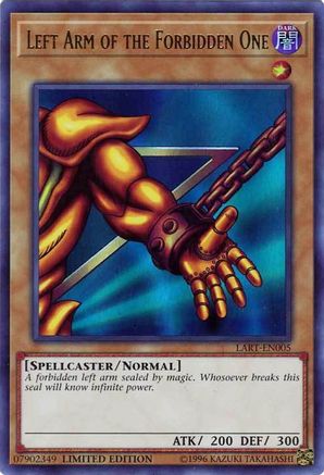 Left Arm of the Forbidden One (LART-EN005) - The Lost Art Promotion Limited The Lost Art Promotion Yugioh Single  Squirtle Squad Card Shop.