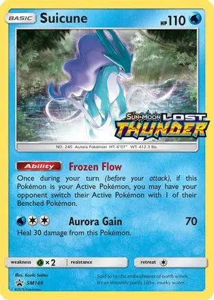 Suicune - SM149 (Prerelease)  - Holofoil SM Promos - Promo SM Promos Pokemon Single  Squirtle Squad Card Shop.