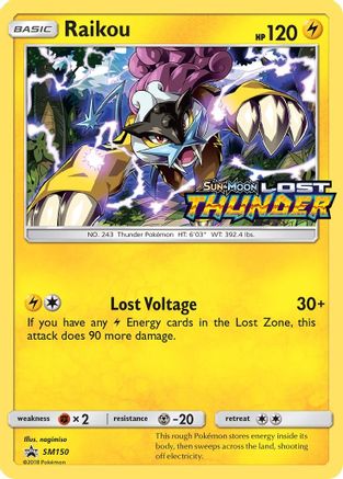 Raikou (Prerelease) SM150  - Holofoil SM Promos - Promo SM Promos Pokemon Single  Squirtle Squad Card Shop.