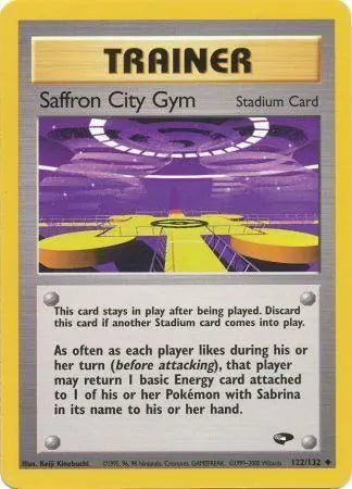 Saffron City Gym 122  - Unlimited Gym Challenge - Uncommon Gym Challenge Pokemon Single  Squirtle Squad Card Shop.