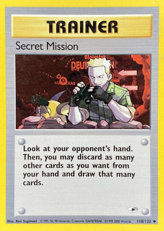 Secret Mission 118  - Unlimited Gym Heroes - Uncommon Gym Heroes Pokemon Single  Squirtle Squad Card Shop.