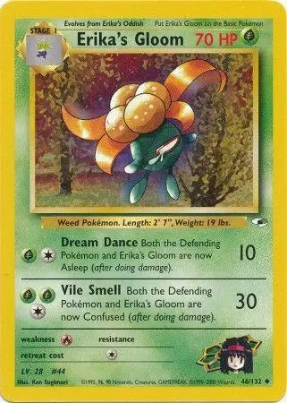 Erika's Gloom (46) (46) 046  - Unlimited Gym Heroes - Uncommon Gym Heroes Pokemon Single  Squirtle Squad Card Shop.
