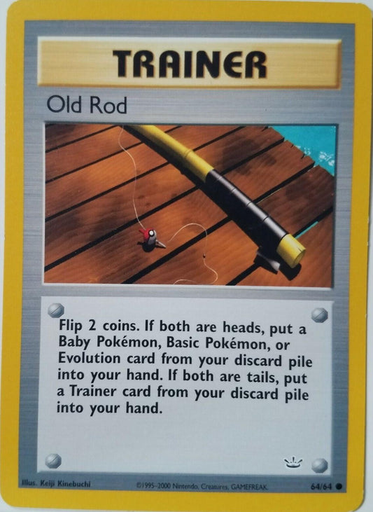 Old Rod 064  - Unlimited Neo Revelation - Common Neo Revelation Pokemon Single  Squirtle Squad Card Shop.
