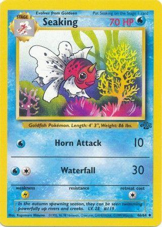 Seaking 46/64 Jungle Ulimited Pokemon Card