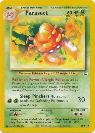 Parasect 035  - Unlimited Neo Revelation - Uncommon Neo Revelation Pokemon Single  Squirtle Squad Card Shop.