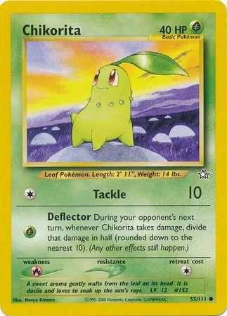 Chikorita (53) (53) 053  - Unlimited Neo Genesis - Common Neo Genesis Pokemon Single  Squirtle Squad Card Shop.