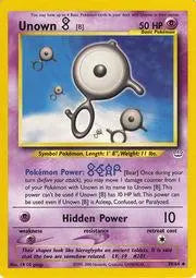 Unown [B] 039  - Unlimited Neo Revelation - Uncommon Neo Revelation Pokemon Single  Squirtle Squad Card Shop.