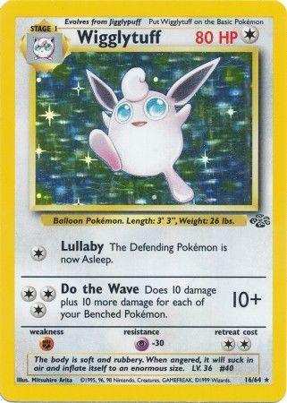 Wigglytuff (16) (16) 016  - Unlimited Holofoil Jungle - Holo Rare Jungle Pokemon Single  Squirtle Squad Card Shop.
