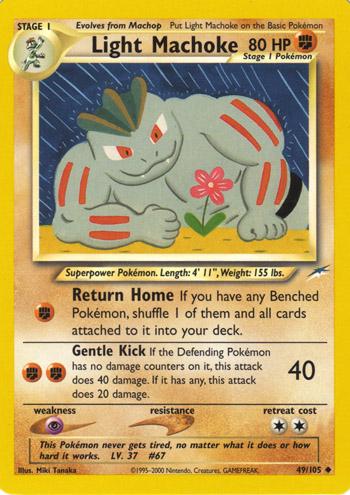 Light Machoke 049  - Unlimited Neo Destiny - Uncommon Neo Destiny Pokemon Single  Squirtle Squad Card Shop.