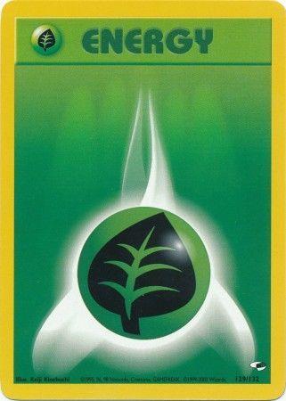 Grass Energy 129  - Unlimited Gym Heroes - Common Gym Heroes Pokemon Single  Squirtle Squad Card Shop.