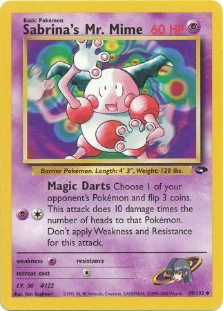 Sabrina's Mr. Mime 059  - Unlimited Gym Challenge - Uncommon Gym Challenge Pokemon Single  Squirtle Squad Card Shop.