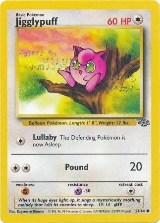 Jigglypuff 54/64 Jungle Ulimited Pokemon Card