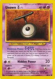 Unown [T] 088  - Unlimited Neo Destiny - Common Neo Destiny Pokemon Single  Squirtle Squad Card Shop.