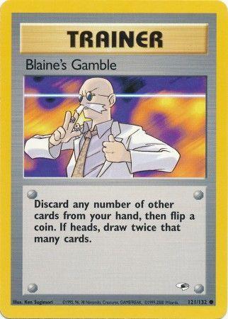 Blaine's Gamble 121  - Unlimited Gym Heroes - Common Gym Heroes Pokemon Single  Squirtle Squad Card Shop.