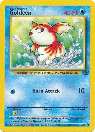 Goldeen 53/64 Jungle Ulimited Pokemon Card