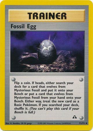Fossil Egg 072  - Unlimited Neo Discovery - Uncommon Neo Discovery Pokemon Single  Squirtle Squad Card Shop.