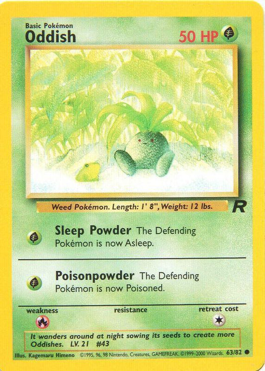 Oddish 063  - Unlimited Team Rocket - Common