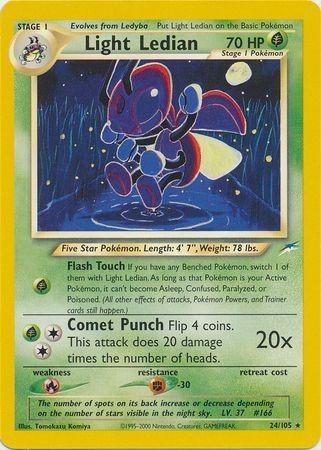 Light Ledian  - Unlimited Neo Destiny - Rare Neo Destiny Pokemon Single  Squirtle Squad Card Shop.