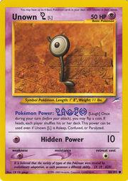 Unown [L] 086  - Unlimited Neo Destiny - Common Neo Destiny Pokemon Single  Squirtle Squad Card Shop.
