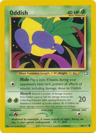 Oddish 068  - Unlimited Neo Genesis - Common Neo Genesis Pokemon Single  Squirtle Squad Card Shop.
