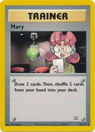 Mary 087  - Unlimited Neo Genesis - Rare Neo Genesis Pokemon Single  Squirtle Squad Card Shop.