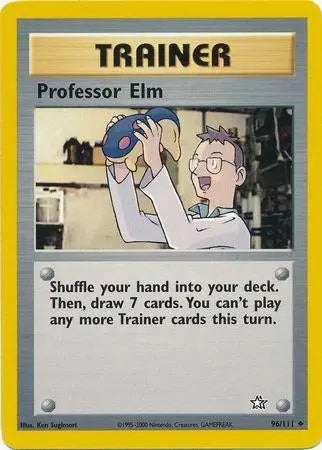 Professor Elm 096  - Unlimited Neo Genesis - Uncommon Neo Genesis Pokemon Single  Squirtle Squad Card Shop.