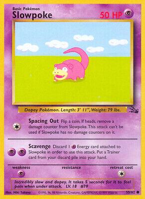 Slowpoke 055/62 - Fossil Unlimited - Uncommon Pokémon Card Fossil Pokemon Single  Squirtle Squad Card Shop.