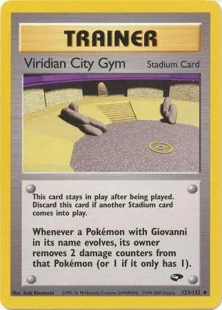 Viridian City Gym 123  - Unlimited Gym Challenge - Uncommon Gym Challenge Pokemon Single  Squirtle Squad Card Shop.