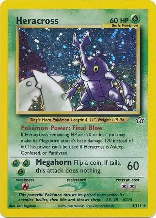 WOTC - Neo Genesis - Heracross 006/111 - Unlimited Holo