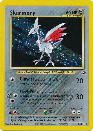 Skarmory 013  - Unlimited Holofoil Neo Genesis - Holo Rare Neo Genesis Pokemon Single  Squirtle Squad Card Shop.