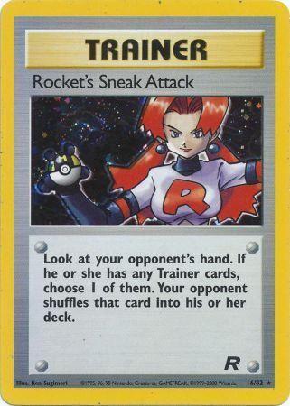 Rocket's Sneak Attack (16) (16) 016  - Unlimited Holofoil Team Rocket - Holo Rare Team Rocket Pokemon Single  Squirtle Squad Card Shop.