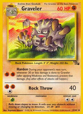 Graveler 037/62 - Fossil Unlimited - Uncommon Pokémon Card Fossil Pokemon Single  Squirtle Squad Card Shop.