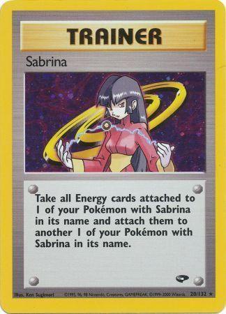Sabrina (20)  - Unlimited Holofoil Gym Challenge - Holo Rare Gym Challenge Pokemon Single  Squirtle Squad Card Shop.