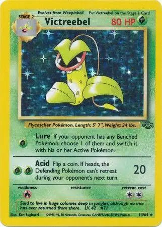 Victreebel (14) 014 - Unlimited Holofoil Jungle - Holo Rare Jungle Pokemon Single  Squirtle Squad Card Shop.