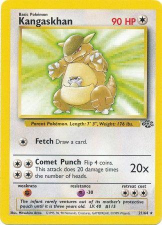 Kangaskhan (21) (21) 021  - Unlimited Jungle - Rare Jungle Pokemon Single  Squirtle Squad Card Shop.