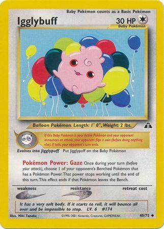 Igglybuff 040  - Unlimited Neo Discovery - Uncommon Neo Discovery Pokemon Single  Squirtle Squad Card Shop.