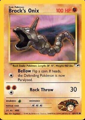 Brock's Onix (69) (69) 069  - Unlimited Gym Heroes - Common Gym Heroes Pokemon Single  Squirtle Squad Card Shop.