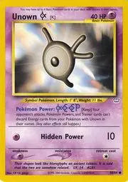 Unown [K] 058  - Unlimited Neo Revelation - Common Neo Revelation Pokemon Single  Squirtle Squad Card Shop.